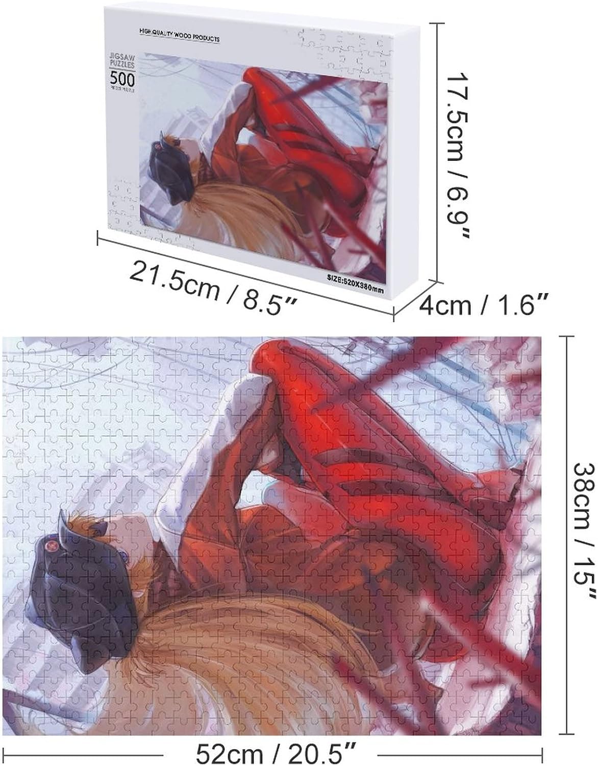 Neon Genesis Evangelion Jigsaw Puzzle 1000 Pieces New Century Evangelion Asuka 1000 Piece Jigsaw Puzzle Anime Ayanami Anchor Asuka Orchid Ash EVA Nagisa Kaworu Rei Ayanami Shinji Mari Misato Katsuragi