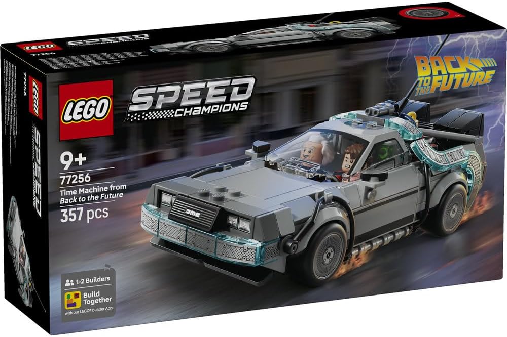 Lego Speed Champion 77256 Back to the Future Time Machine, Toy, Birthday Present, Blocks, Boys, Girls, Children, 9, 10, 11 Years, Elementary School, Vehicle, Car, Mini Car, Interior Decoration