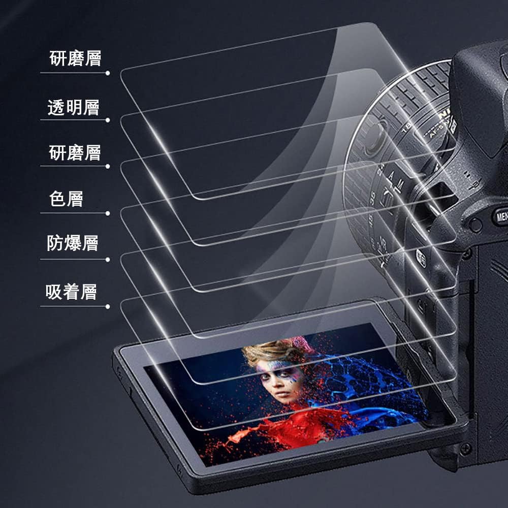 [For Canon R10 Only] Ultra Thin Glass LCD Screen Protector Film Compatible with Canon EOS R10 EOSR10, 95% Transmittance or Higher, 9H Hardness, Water Repellent, Oleophobic, Fingerprint Repellent