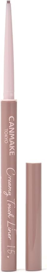 Canmake Creamy Touch Liner 15 Cappuccino Pink Eyeliner Gel Smooth Ultra Fine 1 Pack