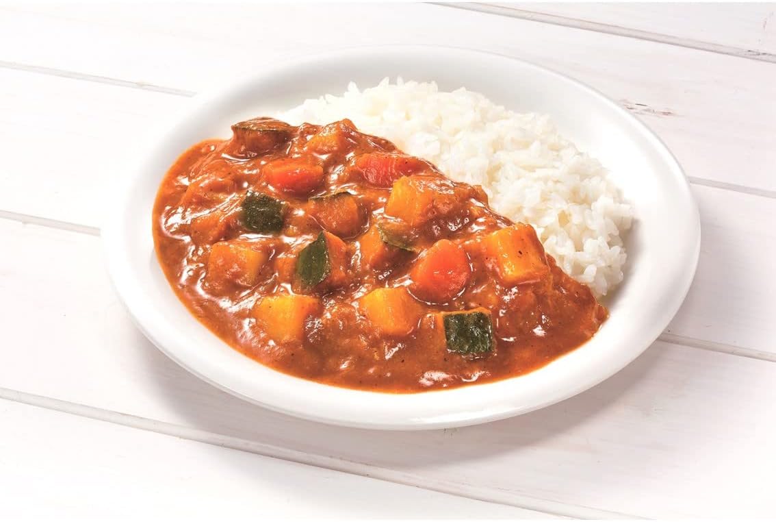 Miyajima Soy Sauce, Salted Reduced Vegetable Curry, 6.3 oz (180 g) x 5 Packs