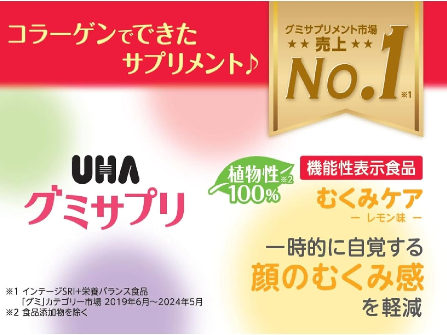 Functionality Labeled Food UHA Gummy Supplement, Swelling Care, 14-Day Supply SP