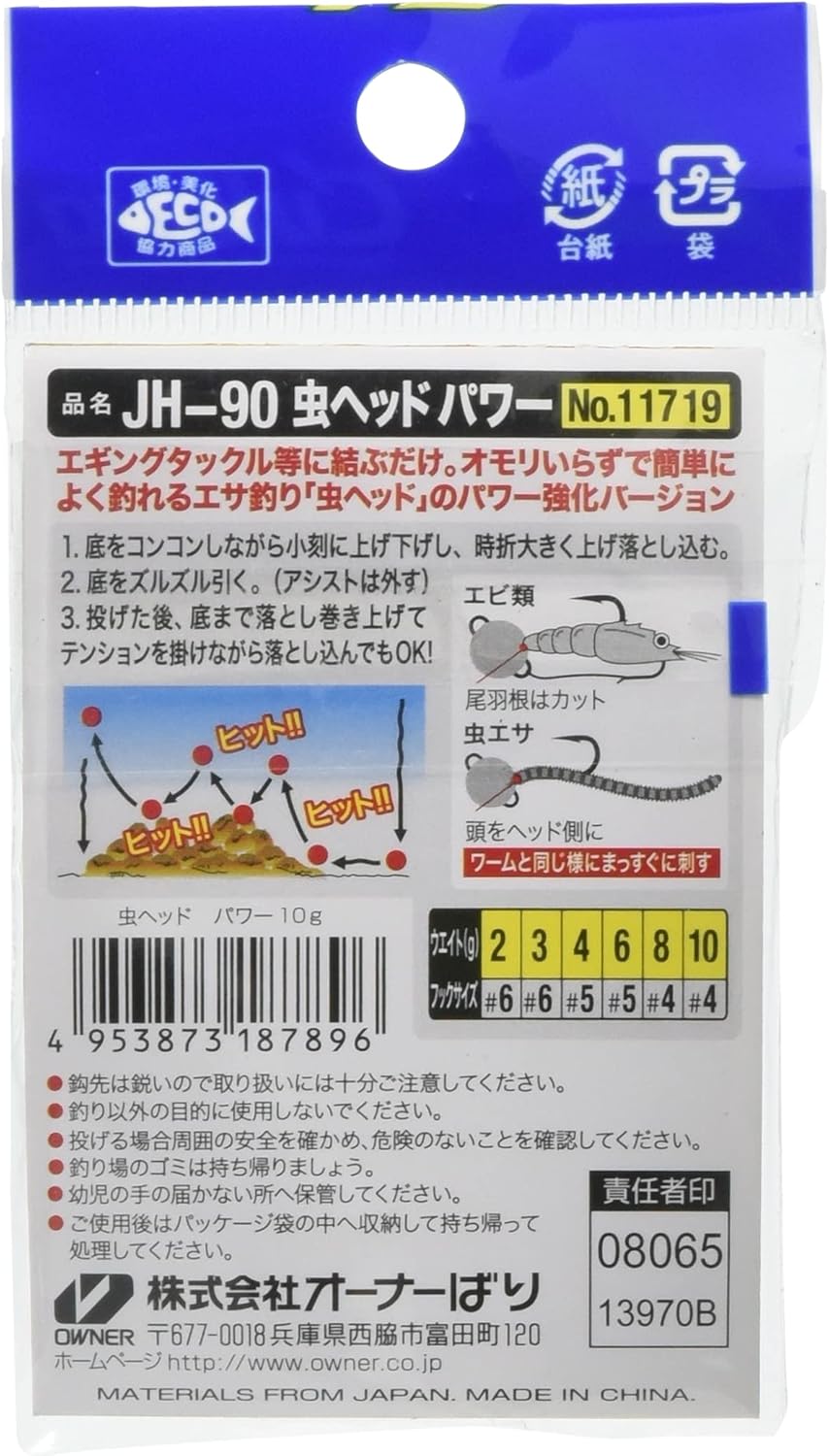 OWNER JH-90 Insect Head Power No. 11719
