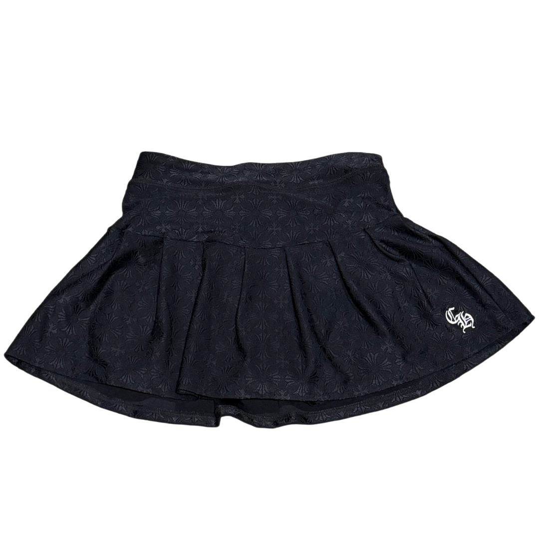 CHROME HEARTS 'PLUS CROSS MONOGRAM' TENNIS MINI SKIRT