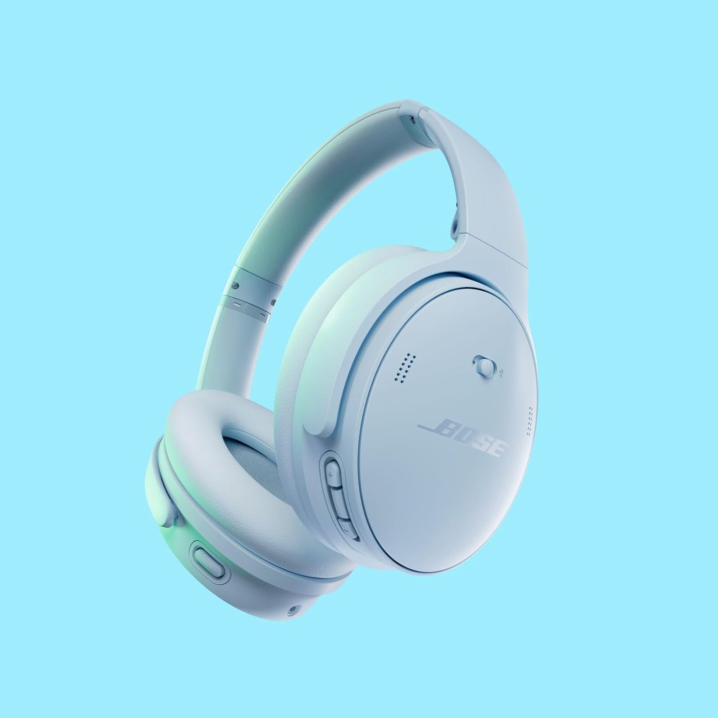 Bose QuietComfort Headphones LE Fully Wireless Headphones, Noise Cancelling, Bluetooth Connectivity with Microphone, Up to 24 Hours Playtime, Fast Charging, Ice Blue