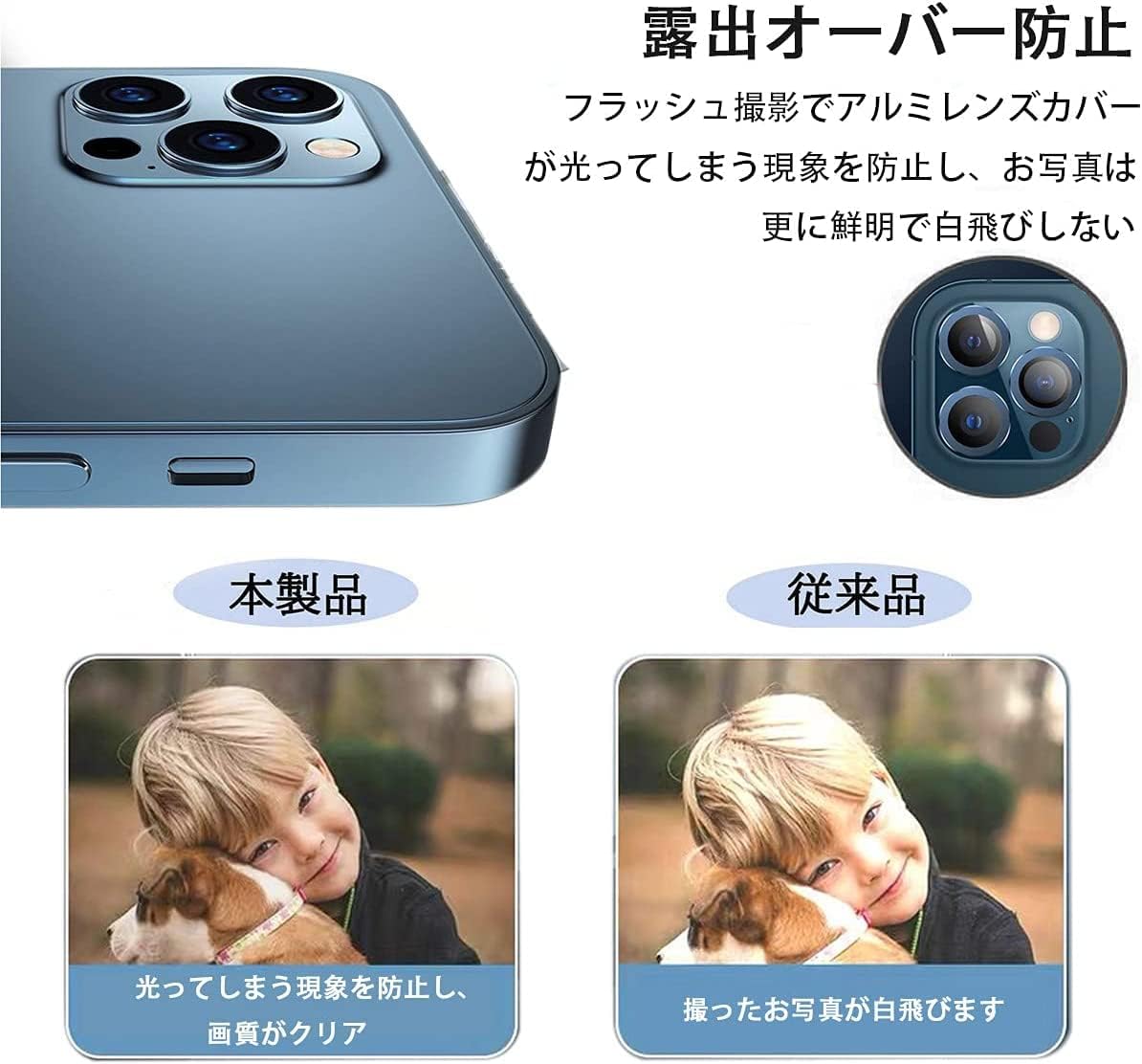 [Set of 6] ELYBYYLE for iPhone14 pro Camera Film 2024 iPhone 14 pro max Camera Film Lens Protective Cover Thin Tempered Glass Shock Resistant Standalone Black Edge Over Exposure Protection Aluminum