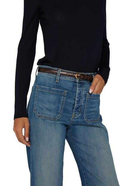 NILI LOTAN Jane belt crocodile embossed - Image 2