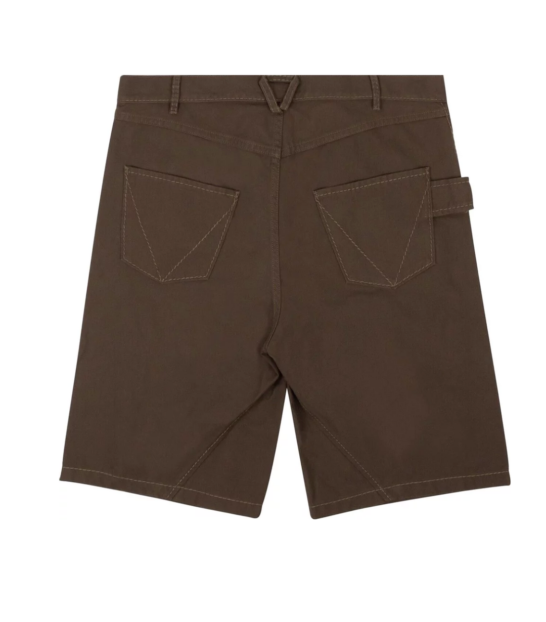 BOTTEGA VENETA 'TWILL' BROWN SHORTS