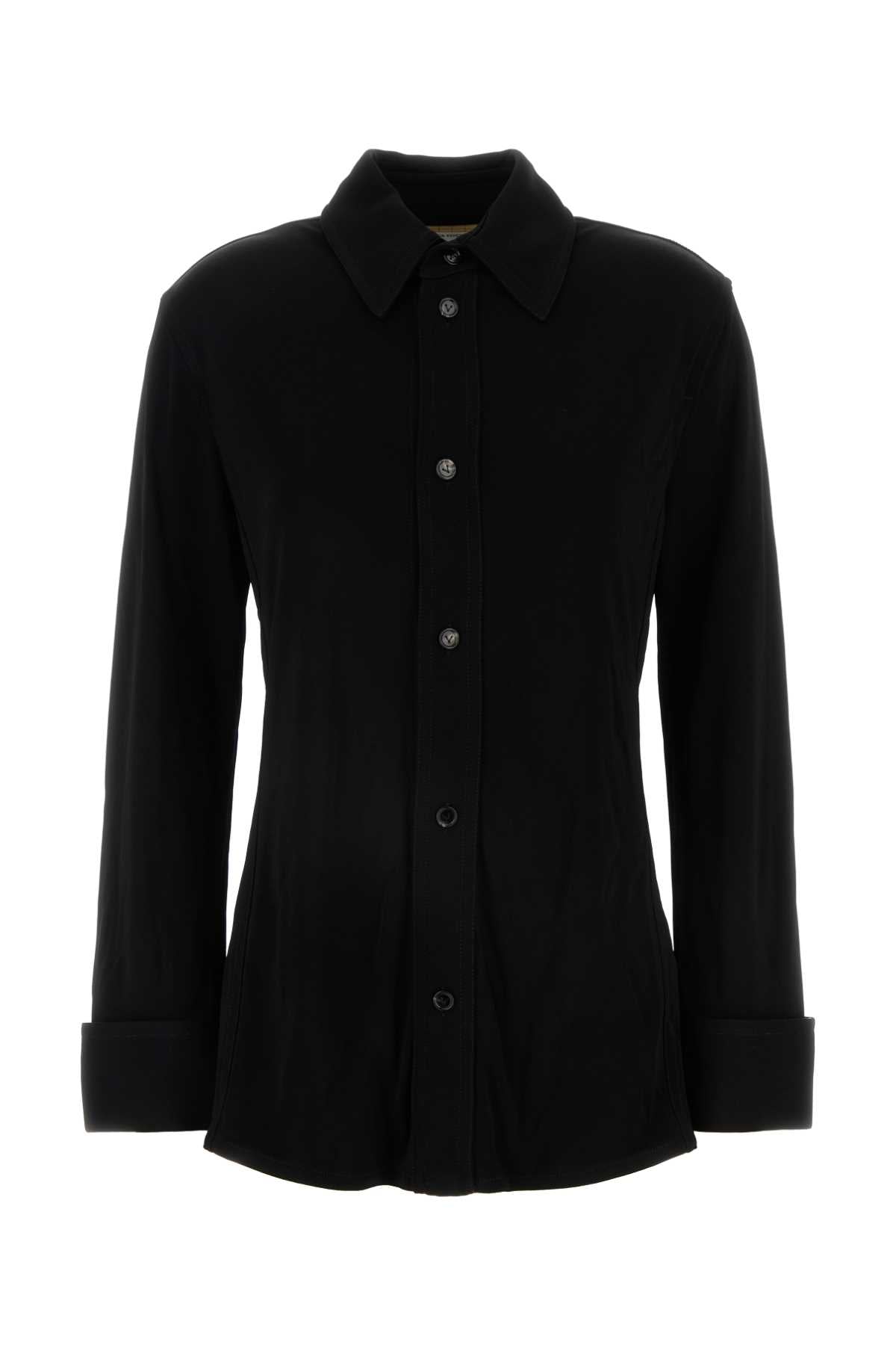 Bottega Veneta ボッテガベネタブラックジャージーシャツ - Image 2