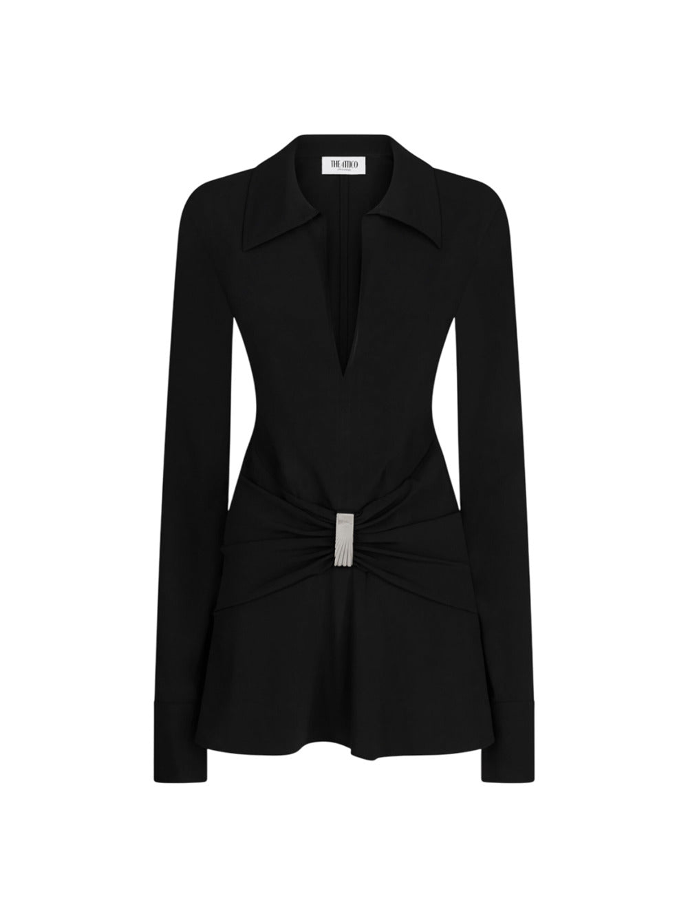 The Atticoブラックミニドレス - Image 2