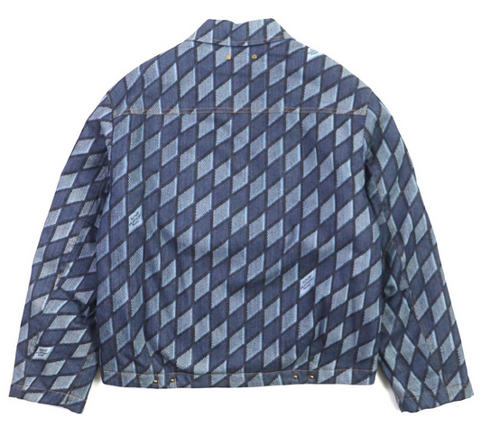 LOUIS VUITTON 'DIAMOND DAMIER MOTIF' DENIM JACKET