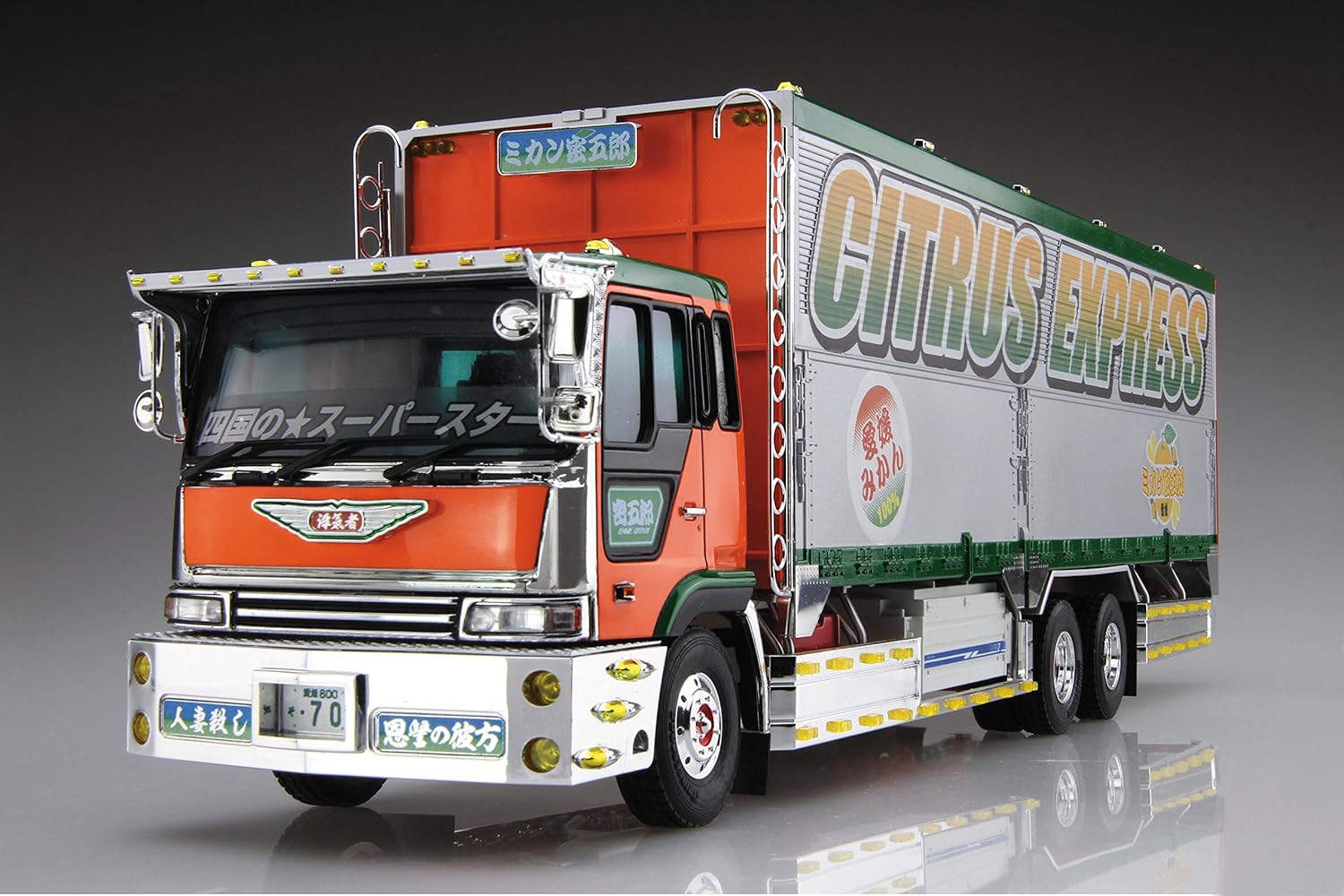 青島文化教材社 1/32 バリューデコトラシリーズ No.42 ミカン密五郎 大型ウイング プラモデル