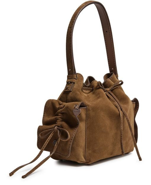 ACNE Multipocket bucket bag in suede - Image 2