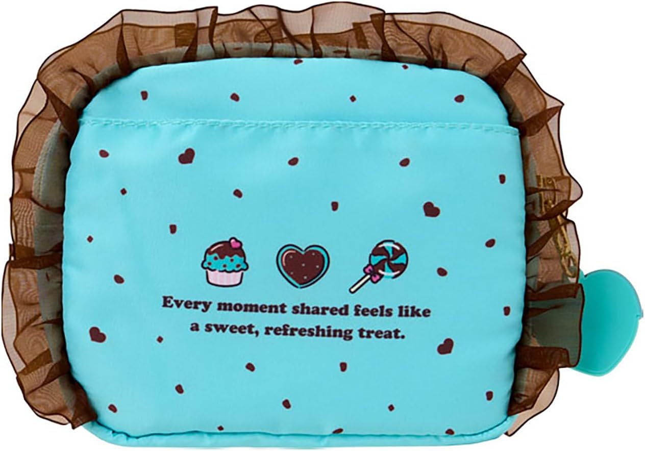Sanrio 443352 Hello Kitty Pouch (Chocolate Mint), Polyester, Cotton, ABS Resin, For Ages 3 and Up