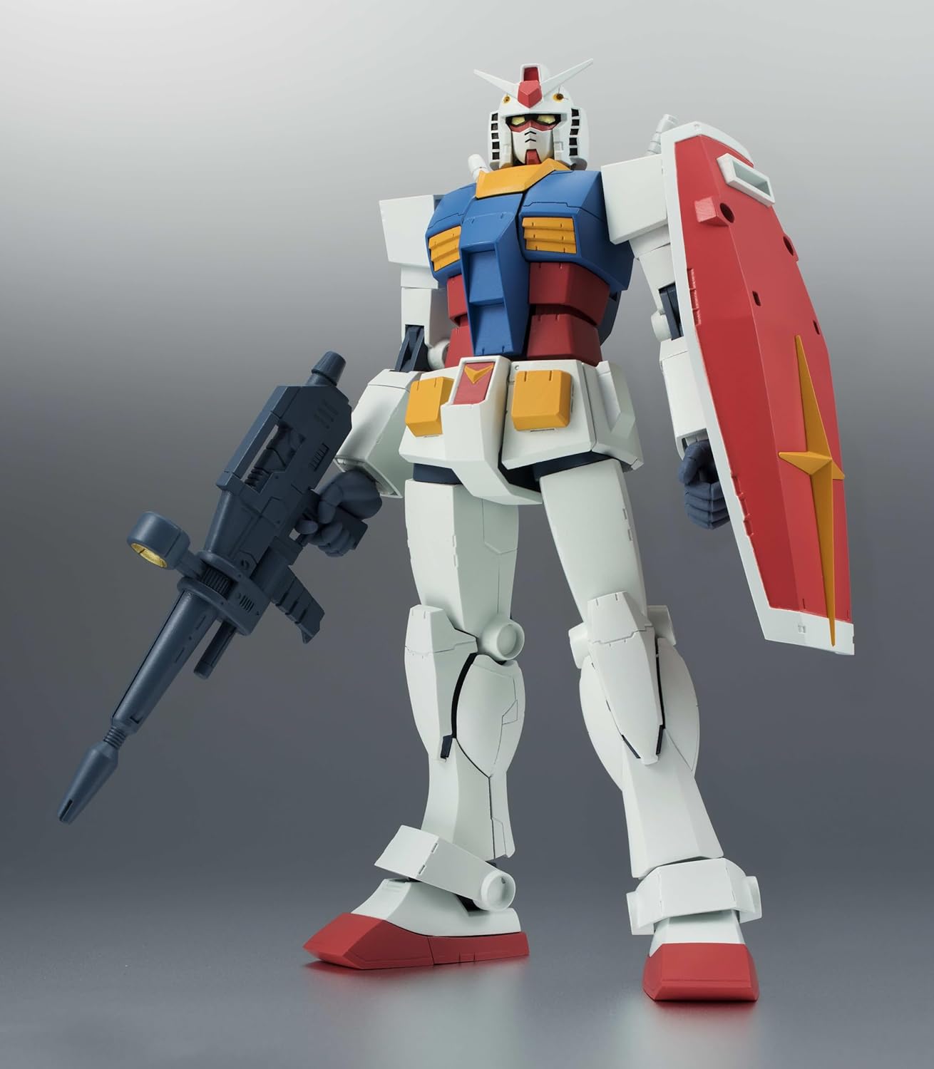 TAMASHII NATIONS Robot Spirits Mobile Suit Gundam RX-78-2 Gundam Version, A.N.I.M.E. (Resale Version), Approx. 4.9 inches (125 mm), PVC & ABS, Painted Action Figure