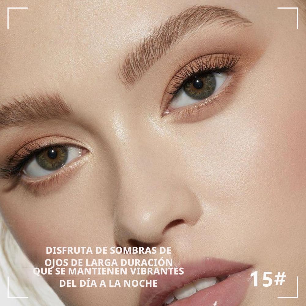 evpct - Paleta de sombra de ojos cuadrada en polvo mate marrón desnudo, rosa desnudo claro, marrón oscuro natural, sombra de ojos mate ahumada de alta pigmentación, mini paleta de maquillaje para