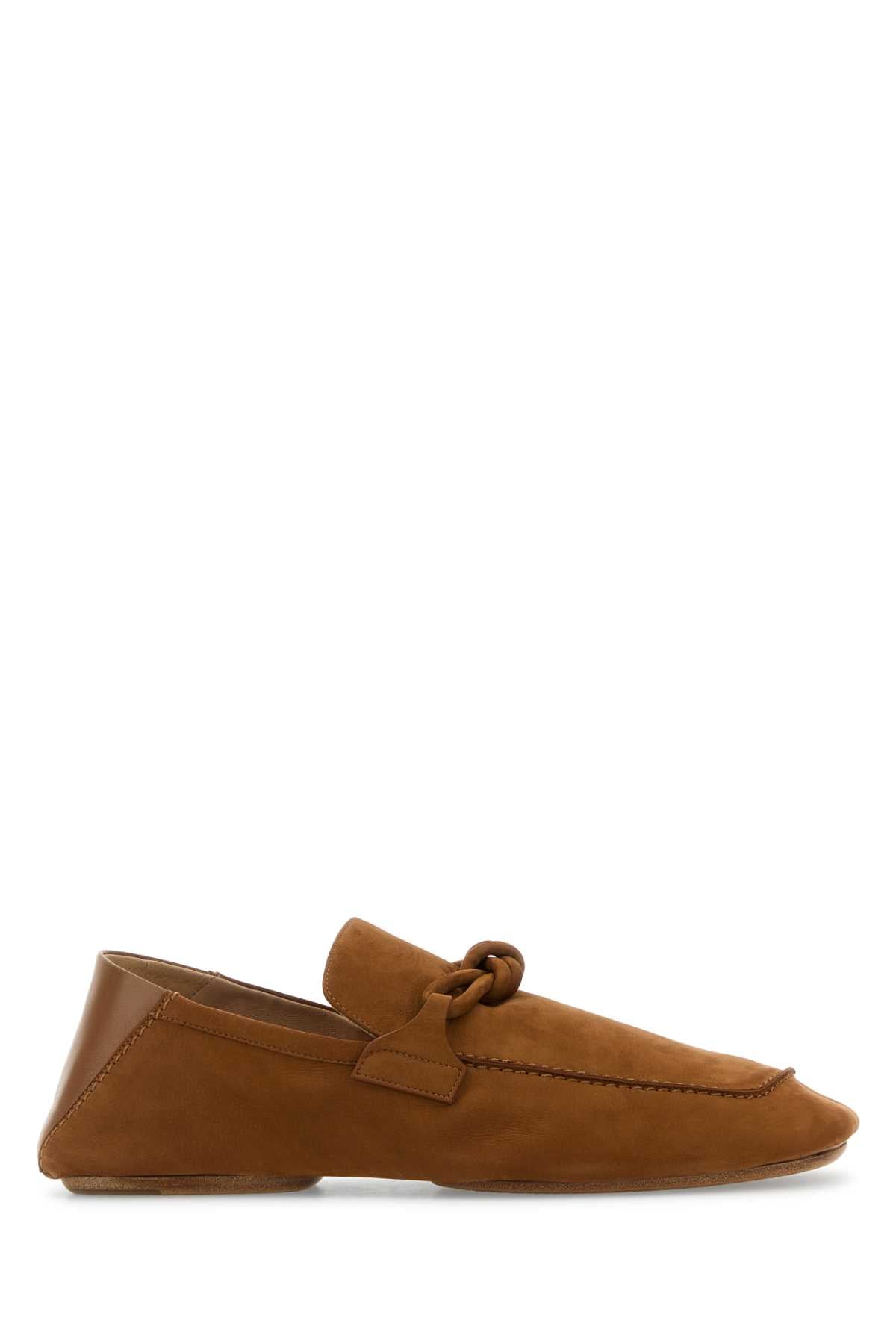 Bottega ボッテガベネタキャメルスエードパパローファー - Image 2