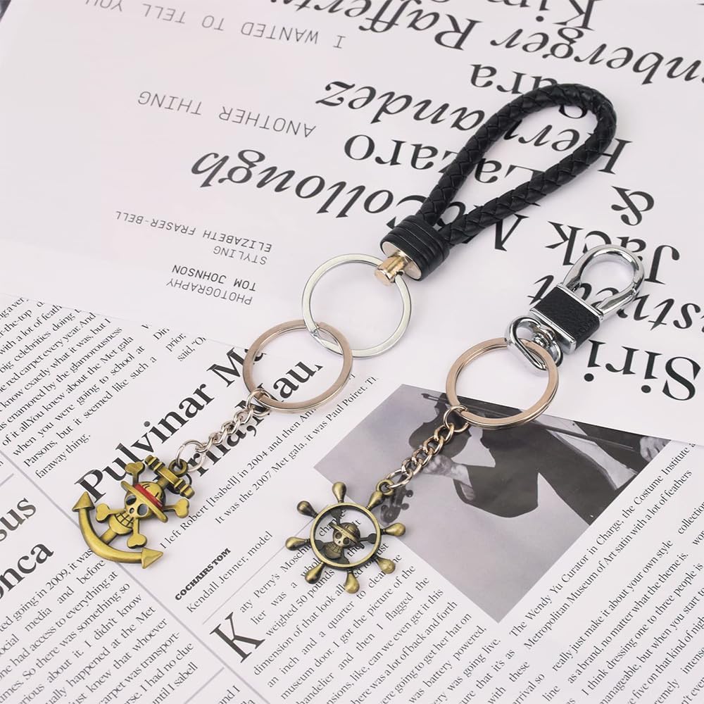 3D Alloy Key Chain, Devil Fruit, Straw Skull Bag, Charm, Character, Metal Alloy, Popular Anime Goods, Decoration, Gift, Collection, Popular, Character, Anime, Moe Goods, Stylish, Birthday Present (Style 1)