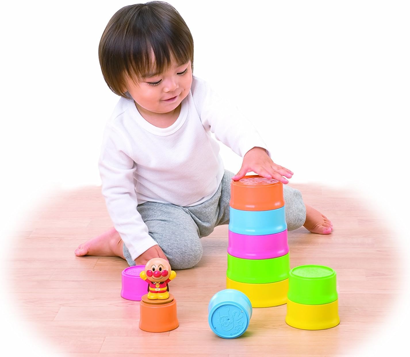 Anpanman cup stacking by Agatsuma