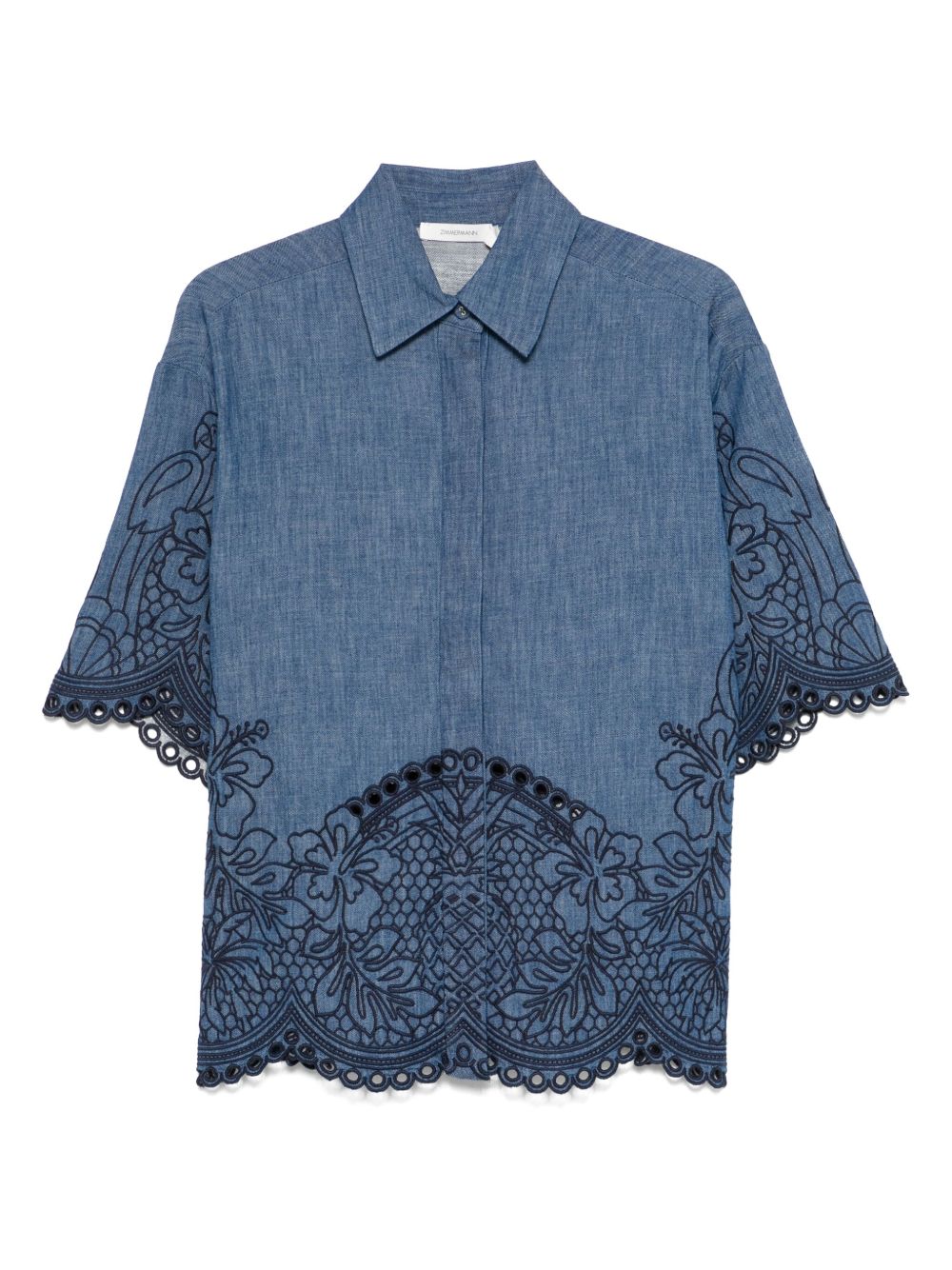 Zimmermann Zimmermann Coco刺繍デニムシャツ - Image 2
