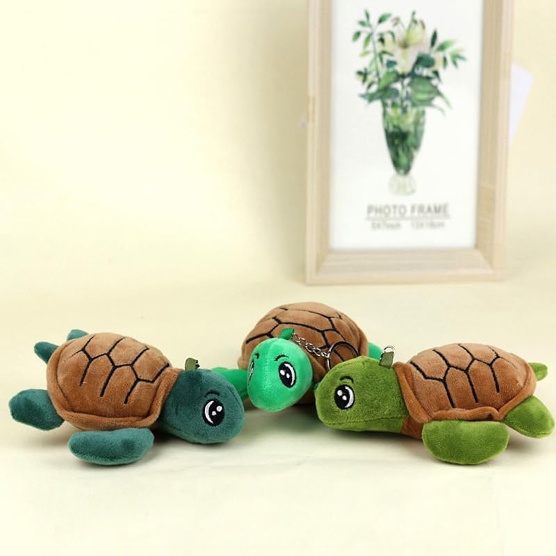 Yavoluy Plush Turtle Turtle Keychain Keychain Cute Pendant Bag Charm Plush Mascot Turtle Toy, green