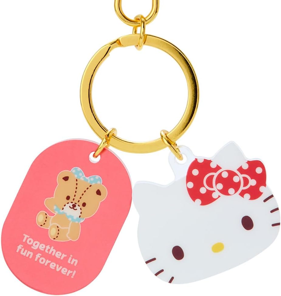 Sanrio 907821 Face-Shaped Keychain, Hello Kitty