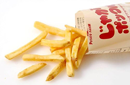 Calbee Potato Farm Potato Pocket Salt Flavor (Large), 0.6 oz (18 g) x 10 Bags