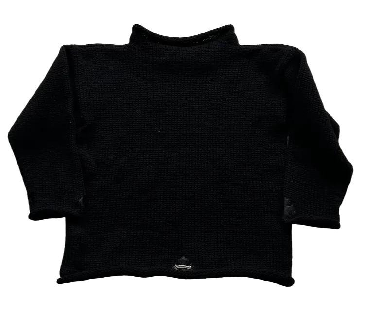 CHROME HEARTS CASHMERE CROSS PATCH ROLLNECK SWEATER