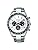 Seiko Selection Solar Chronograph The Standard Men's Wristwatch, silver/white & black, Bracelet Type