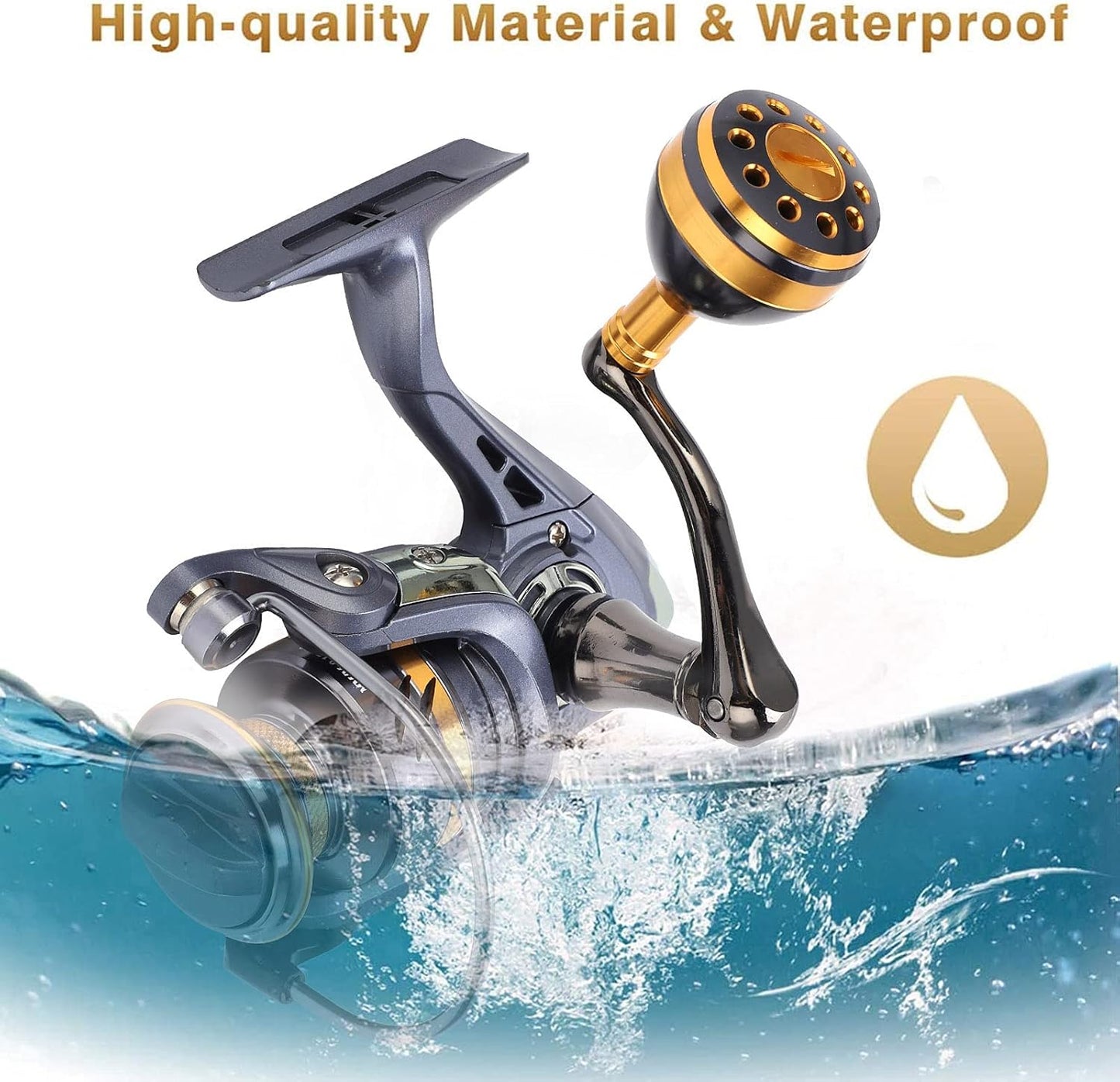 Aluminum Alloy Spinning Reel Fishing Reel Super Strong Smooth Spinning Reel High Speed Gear Reciprocating Accessories