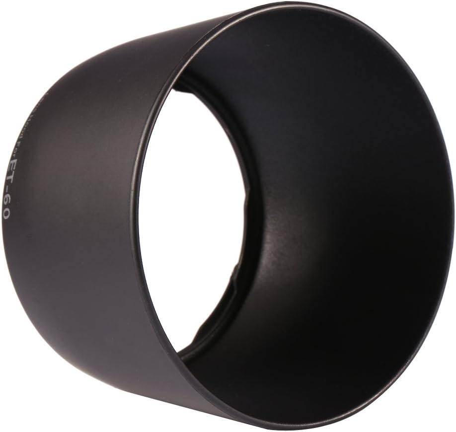 Lens Hood for 75-300mm Black Pro Fasional Replacement ET60 Lens Hood Twist Lock Mount Outdoor Sun Hood Flower Shape