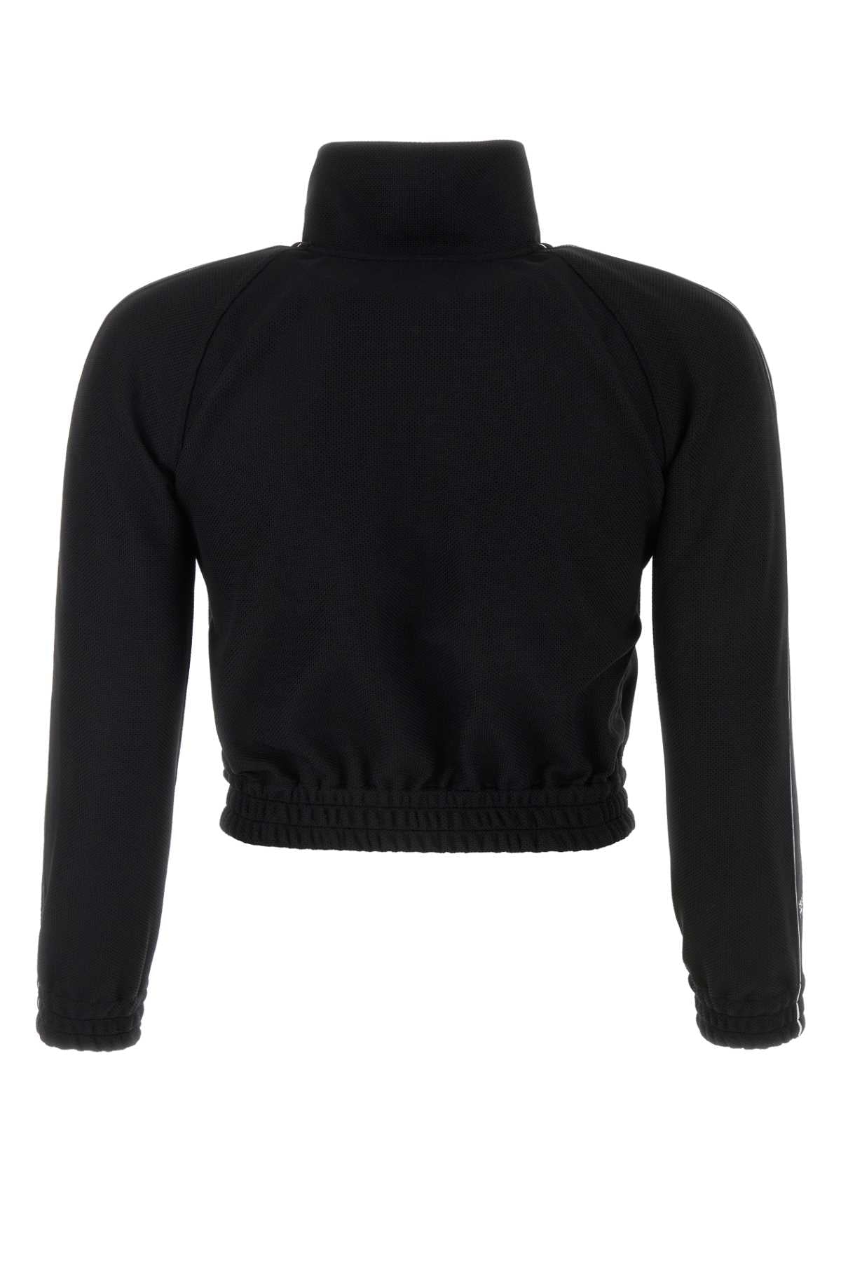 T By Alexander Wang Tによるアレクサンダー・ワン・ブラック・ポリエステル・スウェットシャツ - Image 2