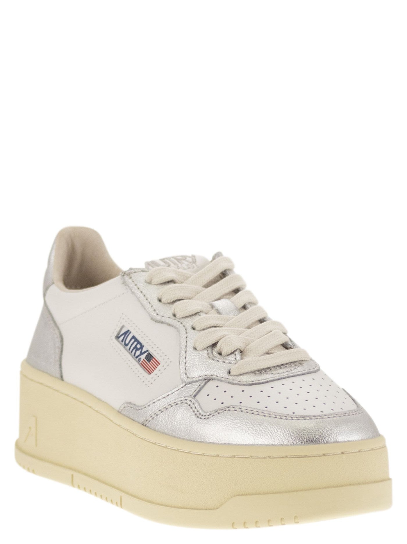 Autry Medalist Platform Leather Trainers - Image 2
