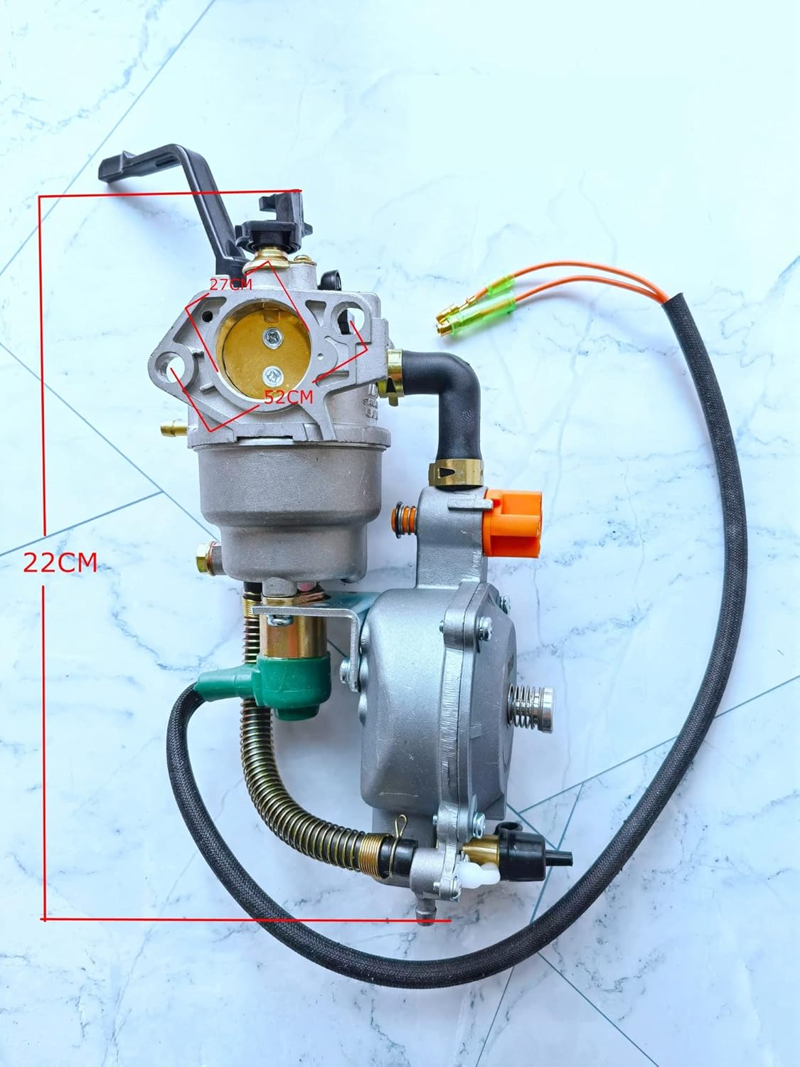 IZREEL 188F Carburetor Dual Fuel Manual Chalk LPG/NG Conversion Kit Gasoline Generator Hybrid 5KW + Scarf as Gift