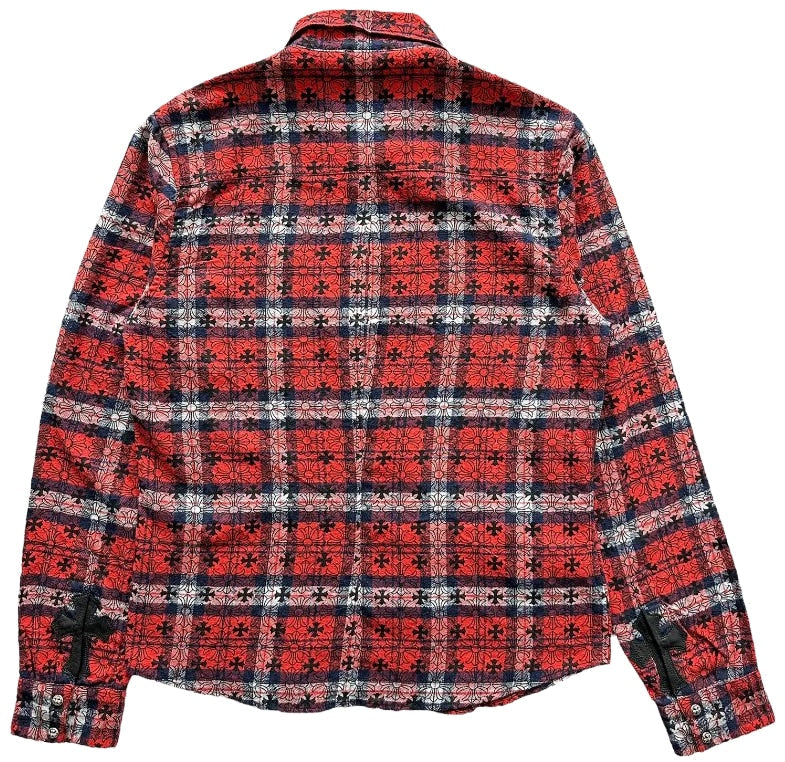 CHROME HEARTS 'LOOSE ENDS' RED FLANNEL