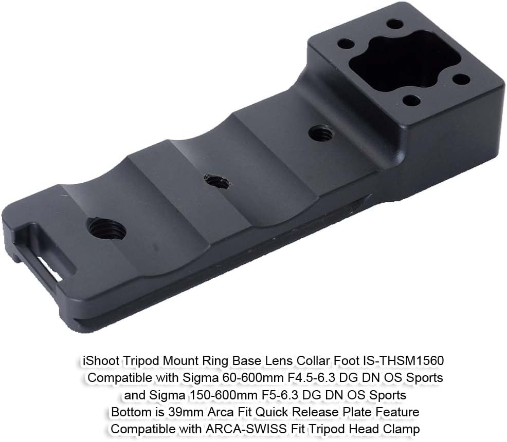 iShoot Camera Ring Tripod Foot, Tripod Mount Ring Stand, Lens Support Collar Base, Lens Bracket Lapel, Tripod Socket Leg, Sigma Sigma 150-600mm f/5-6.3 (DG DN OS Sports)(DG OS HSM Sports); 60-600mm