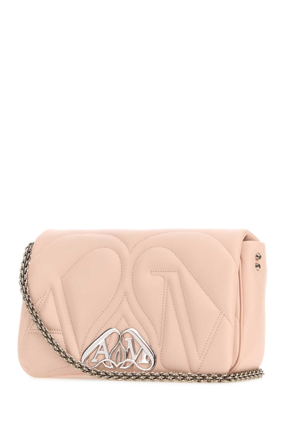 Alexander Mcqueen アレクサンダーマックイーンピンクレザースモールシールショルダーバッグ - Image 2