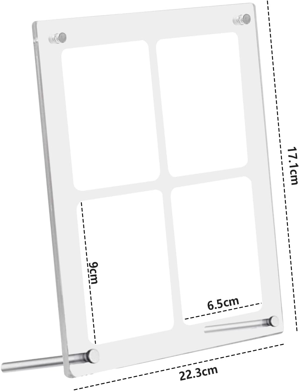 Shield PRO Trading Card Display Case, Card Stand, 4 Rows with Base, Sunburn Protection, Scratch Prevention, Anti-Aging Protection, Storage Collection, Compatible with Yu-Gi-Oh, Pokemon Cards, Trading