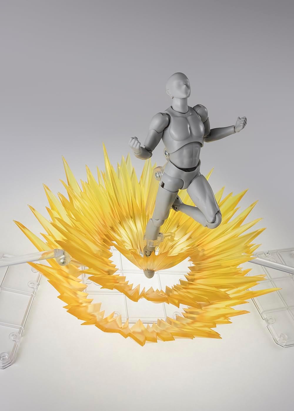 BANDAI SPIRITS Tamashii Effect Shock Impact Yellow Ver. for S.H. Figuarts Approx. 5.5 inches (140 mm), PVC & ABS Effect Parts for Figures