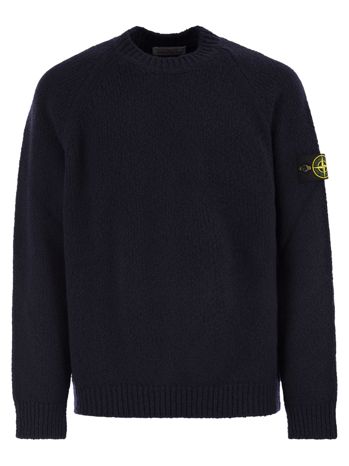 Stone Stone Island Round Neck Jumper With Raglan Sleeves - Image 2