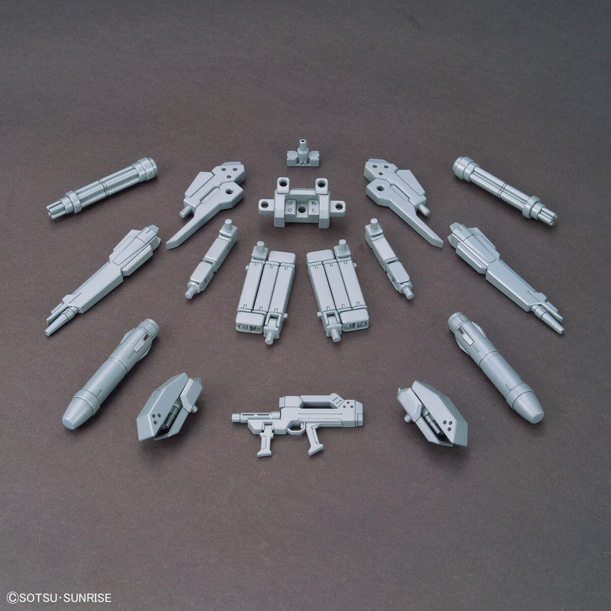 Bandai Spirits Optional Parts Set, Gunpla 07 (Power Arms Powerder), Color Coded Plastic Model