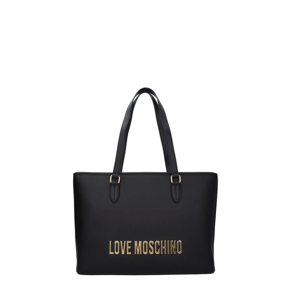 Moschino モスキーノのショルダーバッグが大好きです環境に優しい女性ポリウレタンブラック - Image 2