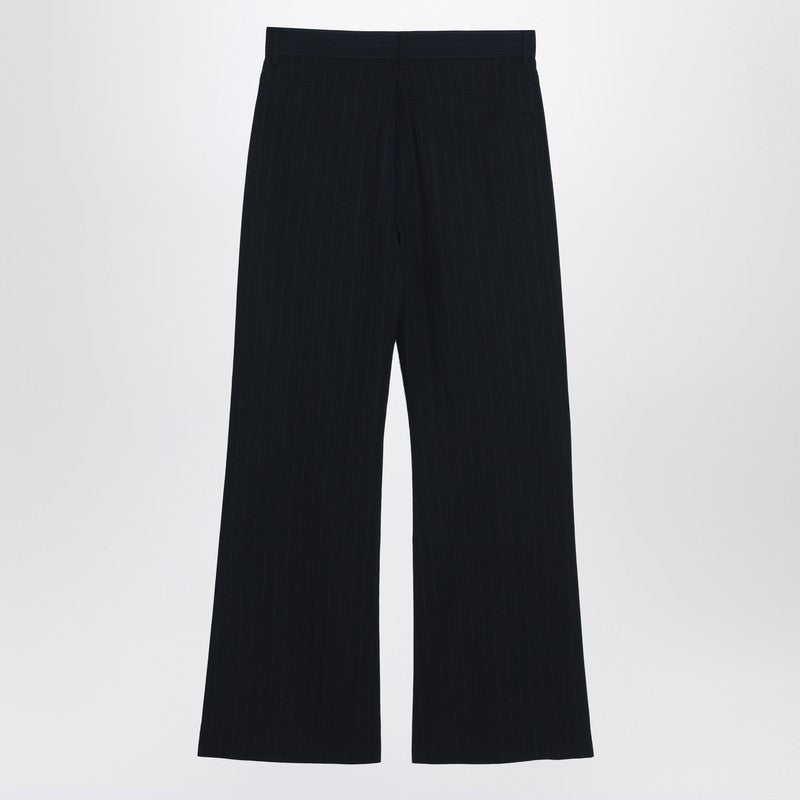 Acne Studios にきびスタジオネイビーブルーピンストライプズボン - Image 2