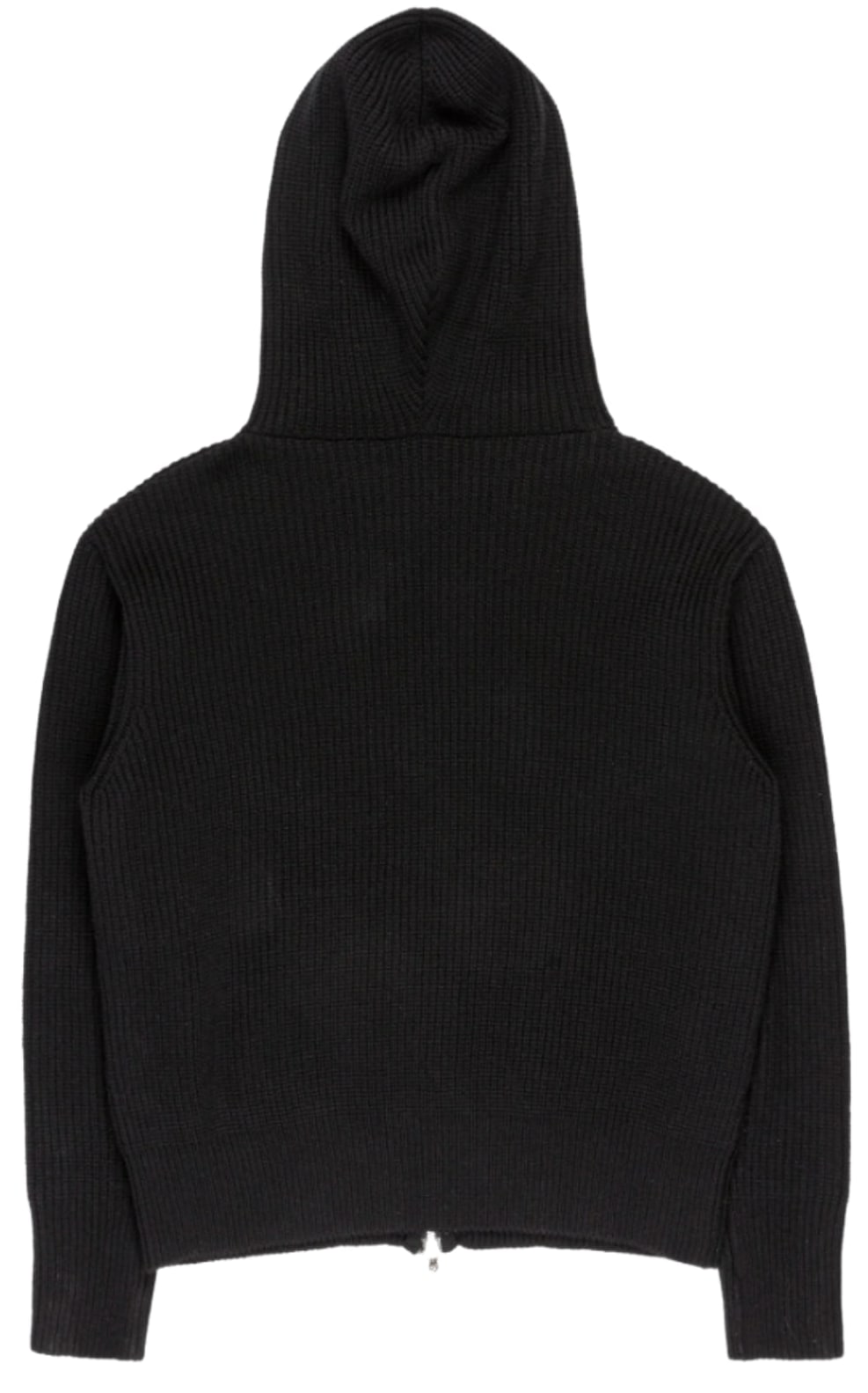 CHROME HEARTS 'LEATHER CROSS PATCH' KNIT ZIP UP HOODIE