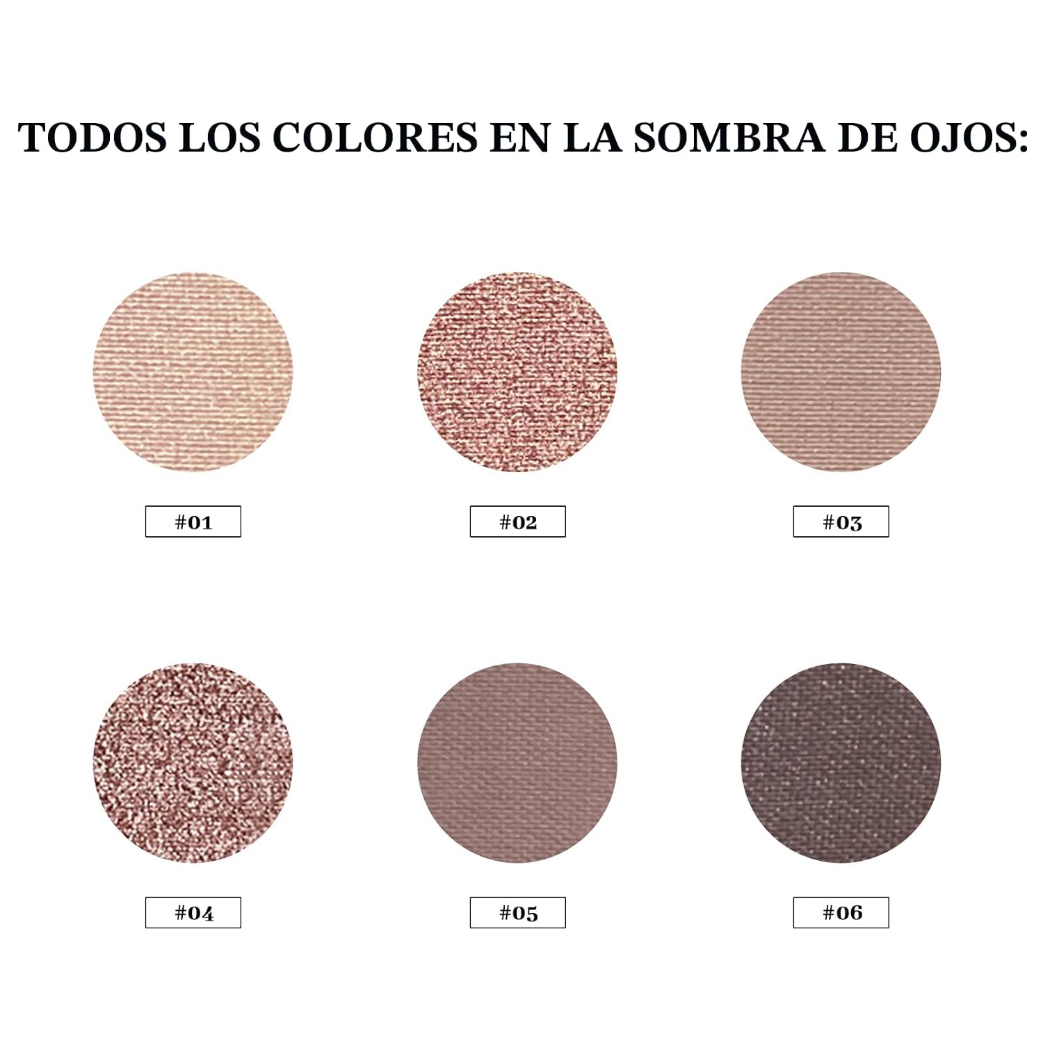 MYSTER ROSEY Nudes Serie 3 Mini paleta de sombras de ojos, paleta de sombra de ojos nude, paletas de sombras de ojos mate con acabados metálicos y mate, uso duradero, vegano, libre de crueldad - 0.33