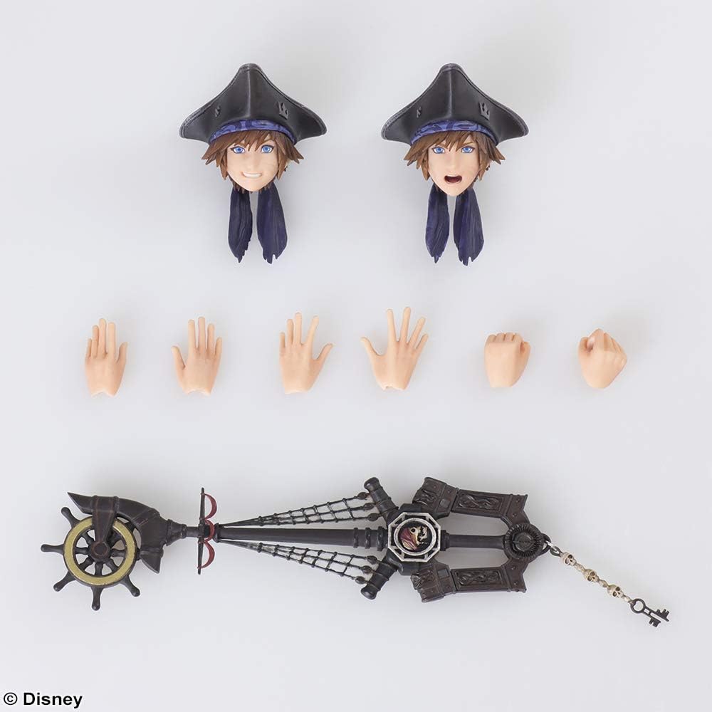 KINGDOM HEARTS III BRING ARTS Sora Pirates of the Caribbean Ver. PVC Pre-Painted Action Figure