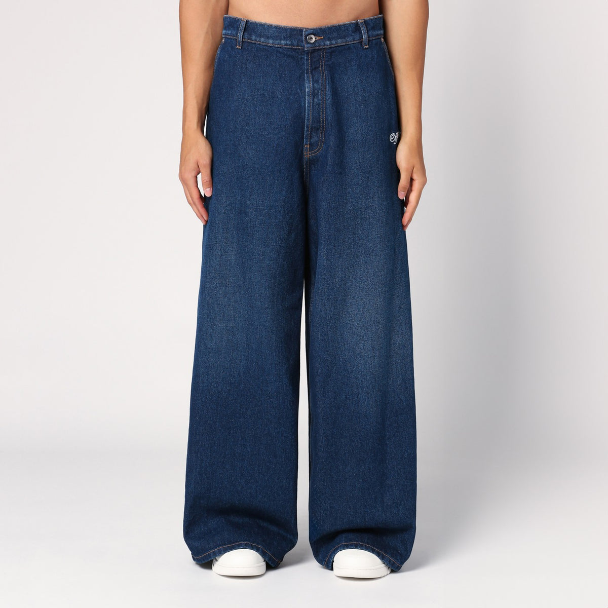 Off Off White™ Blue Wide Denim Jeans - Image 2