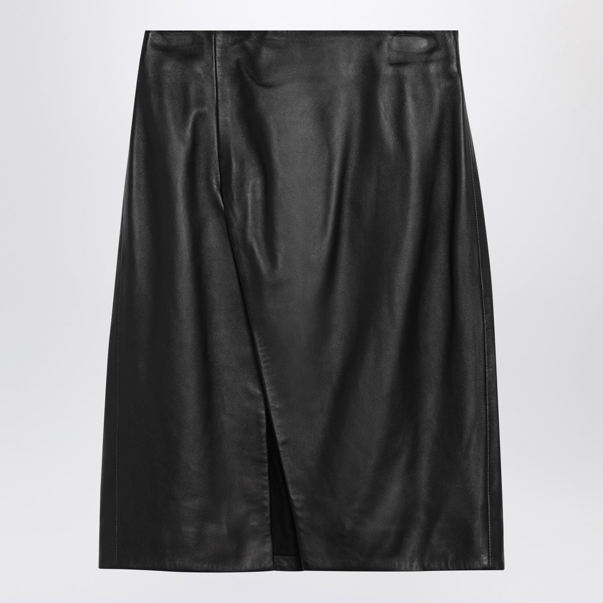 Loulou Loulou Studio Akare Black Leather Skirt - Image 2