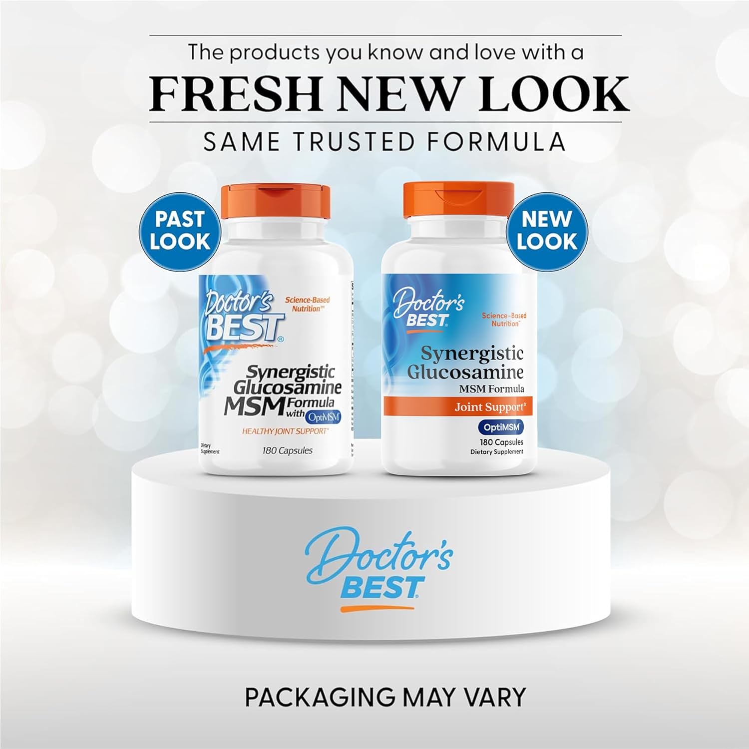 Doctors Best Synergistic/Glucosamine/OptiMSM Formula, 180c
