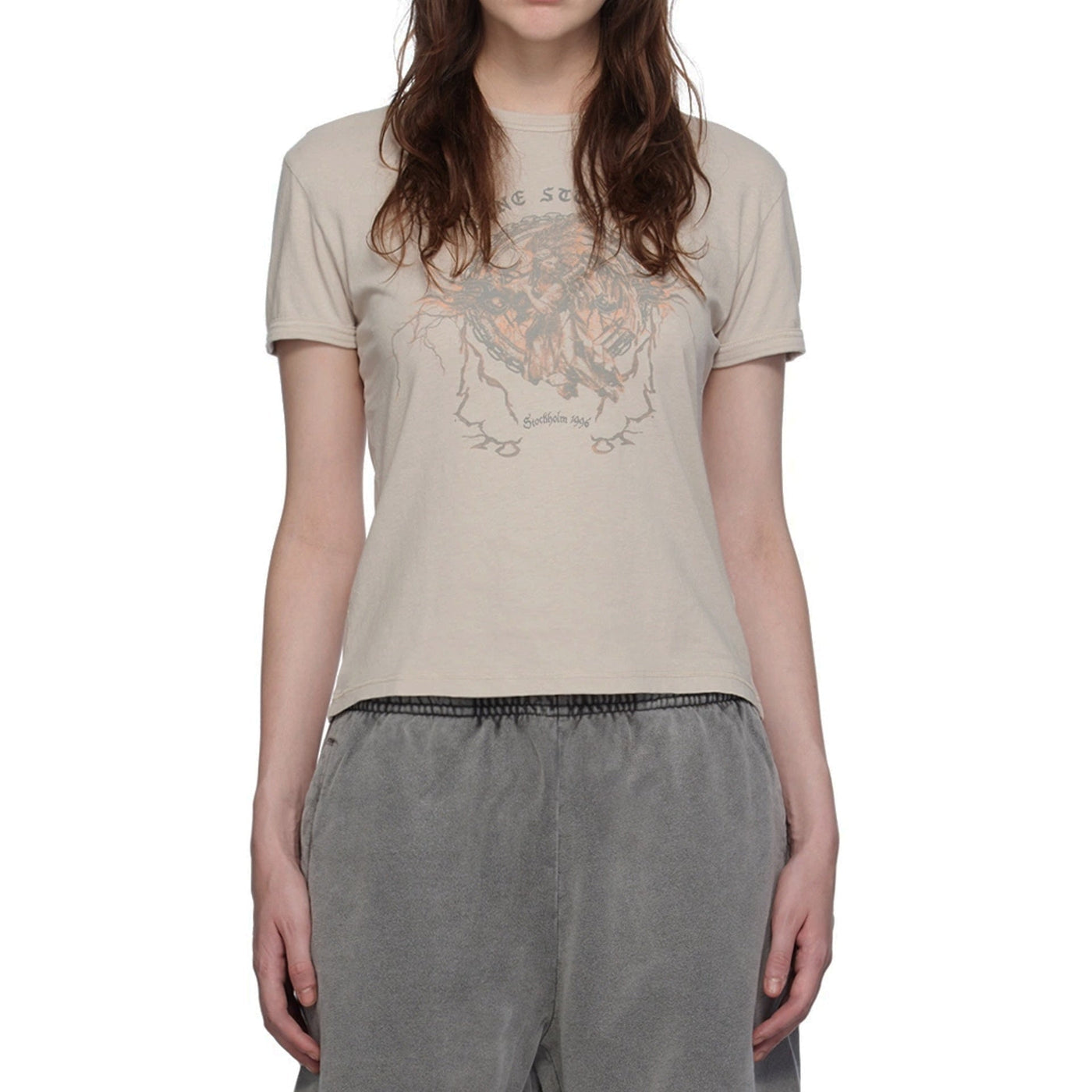 Acne Studios にきびスタジオにきびスタジオ印刷されたTシャツ - Image 2